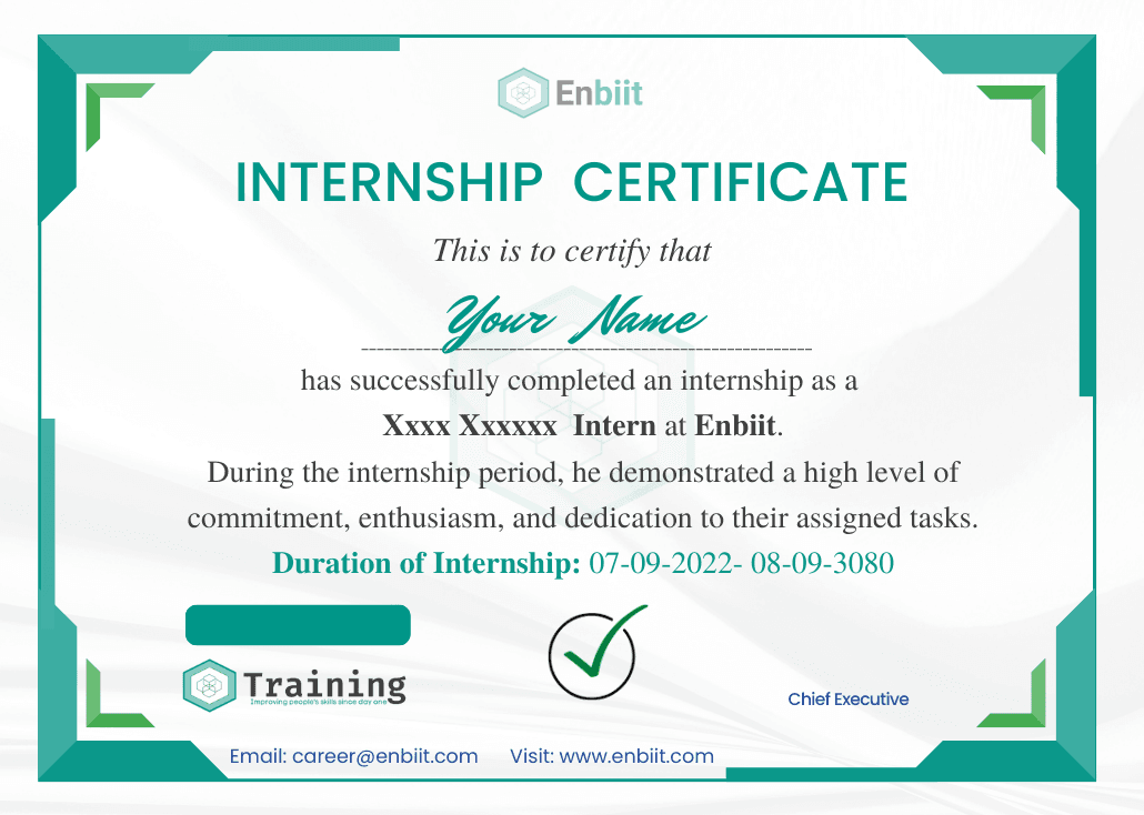 Sample Certificate